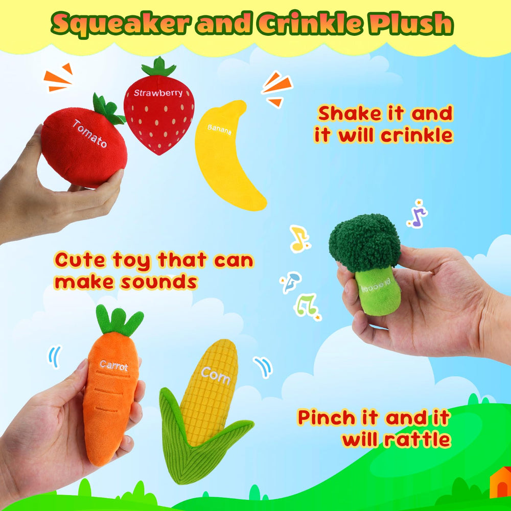 GERBIT carrot plush highlighting soft texture for little hands.