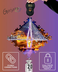 Gerjato 2mm puzzle-pieces with interlocking tabs for stable, satisfying assembly.