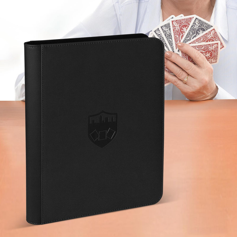 GERMUN side-loading design minimizes card loss while browsing through cards.