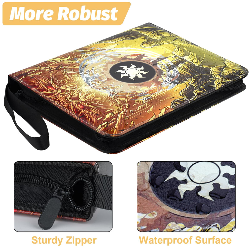 GERMUN binder with zipper closure provides secure protection for your collection.