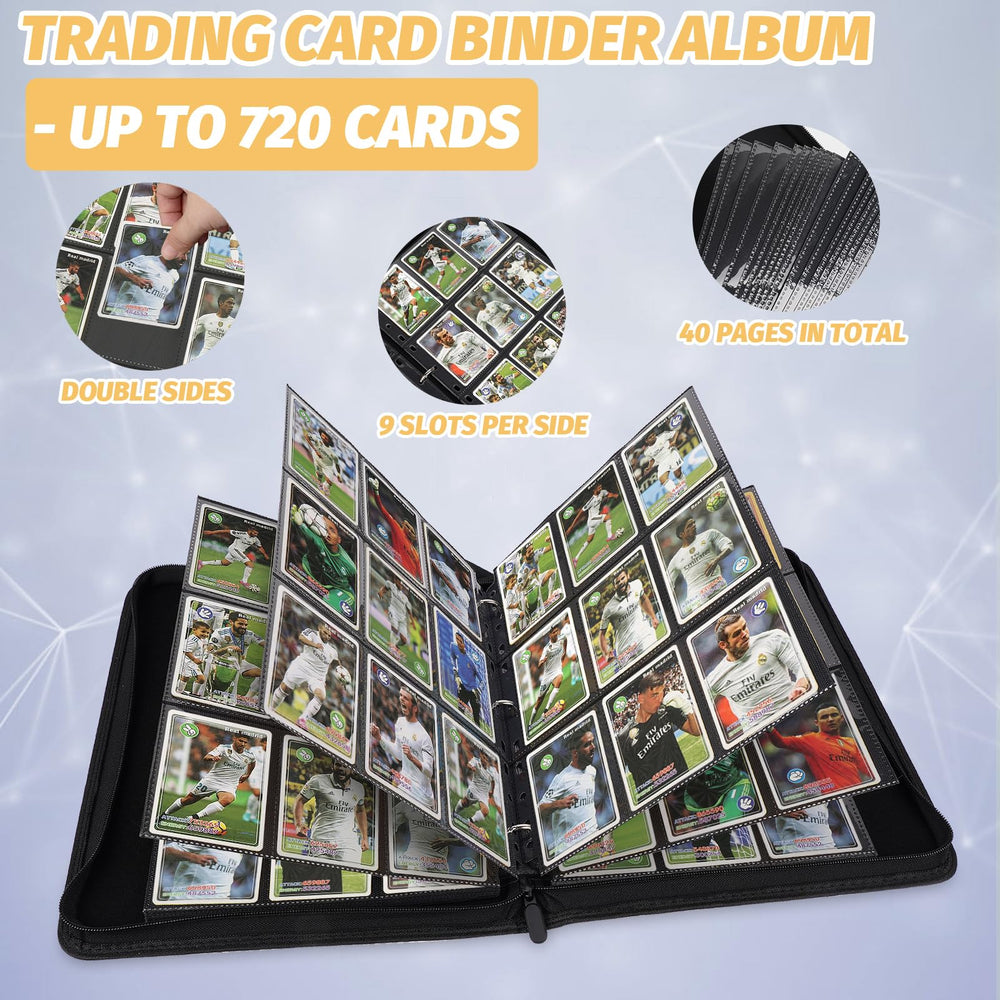 GERMUN binder compatible with MTG, sports, and game cards