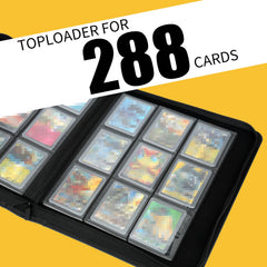 GERMUN water-resistant toploader binder keeps cards secure during travel