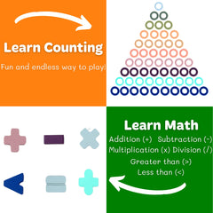 GeroCrew counting rings on pegs build sequencing and hand-eye coordination.