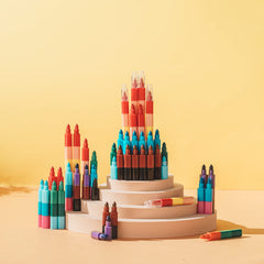 Gersoniel buildable crayons in various shapes spark imagination.