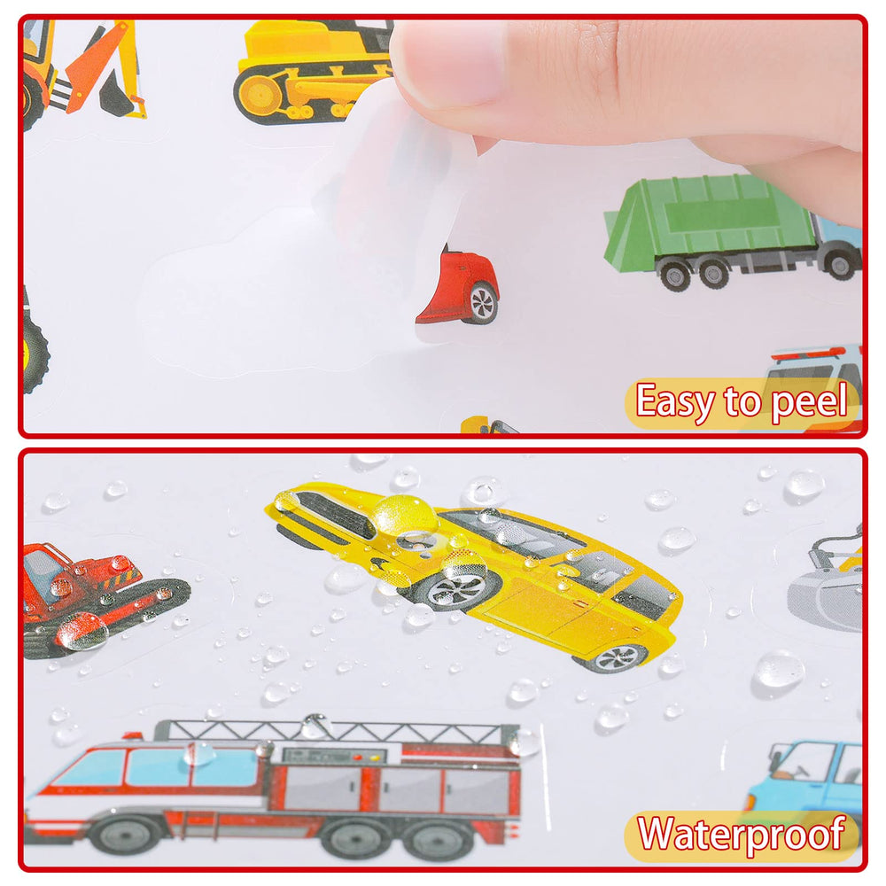 Gersoniel construction truck stickers pack with durable adhesion