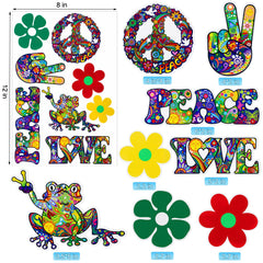 Gersoniel flower decal for water bottle or laptop with vibrant color and easy styling.