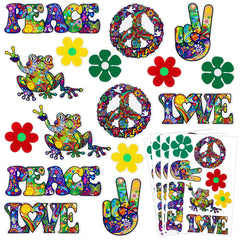 Gersoniel peace sign bumper sticker adds retro vibe and durable outdoor wear.