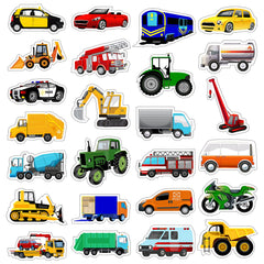 Gersoniel truck stickers variety sheet for kids crafts