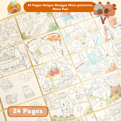 gesboole capybara pages illustrations scene to spark creativity