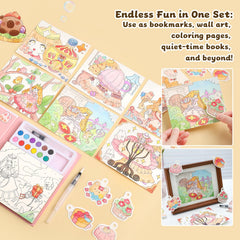 gesboole Paint with Water 24 princess pages invite varied coloring and journaling ideas