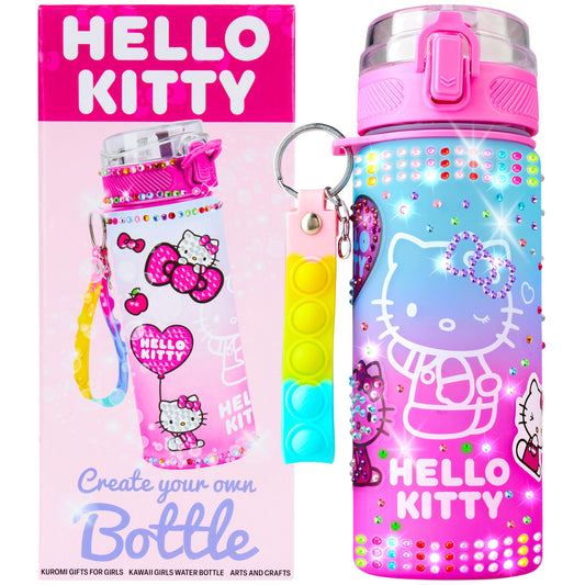 Get Trend Hello Kitty bottle kit with decorate-ready surface for creative play.