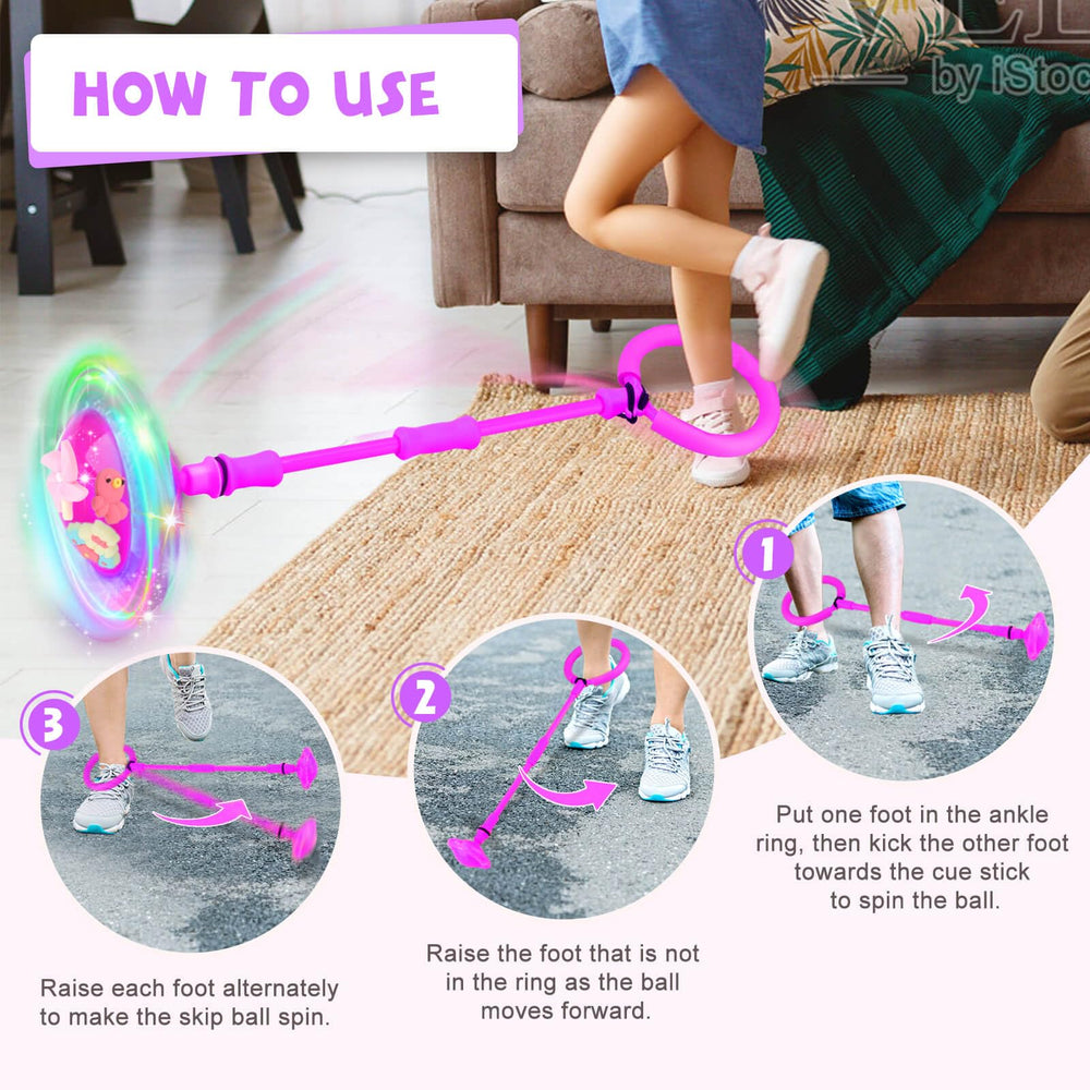 Getatoy ankle skip ball foldable design for easy storage and transport