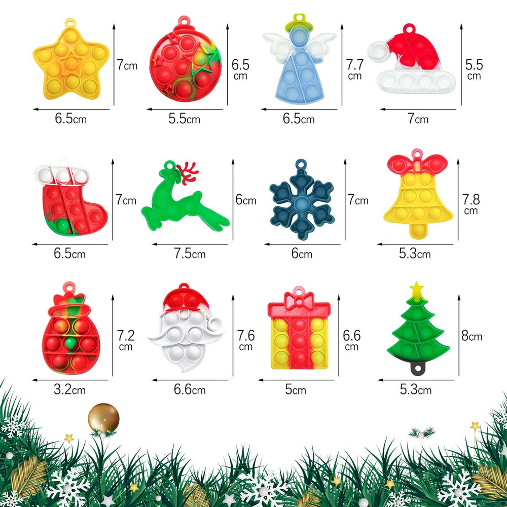 GETIEN Christmas pop fidget socks – cozy design for fidget-friendly fun