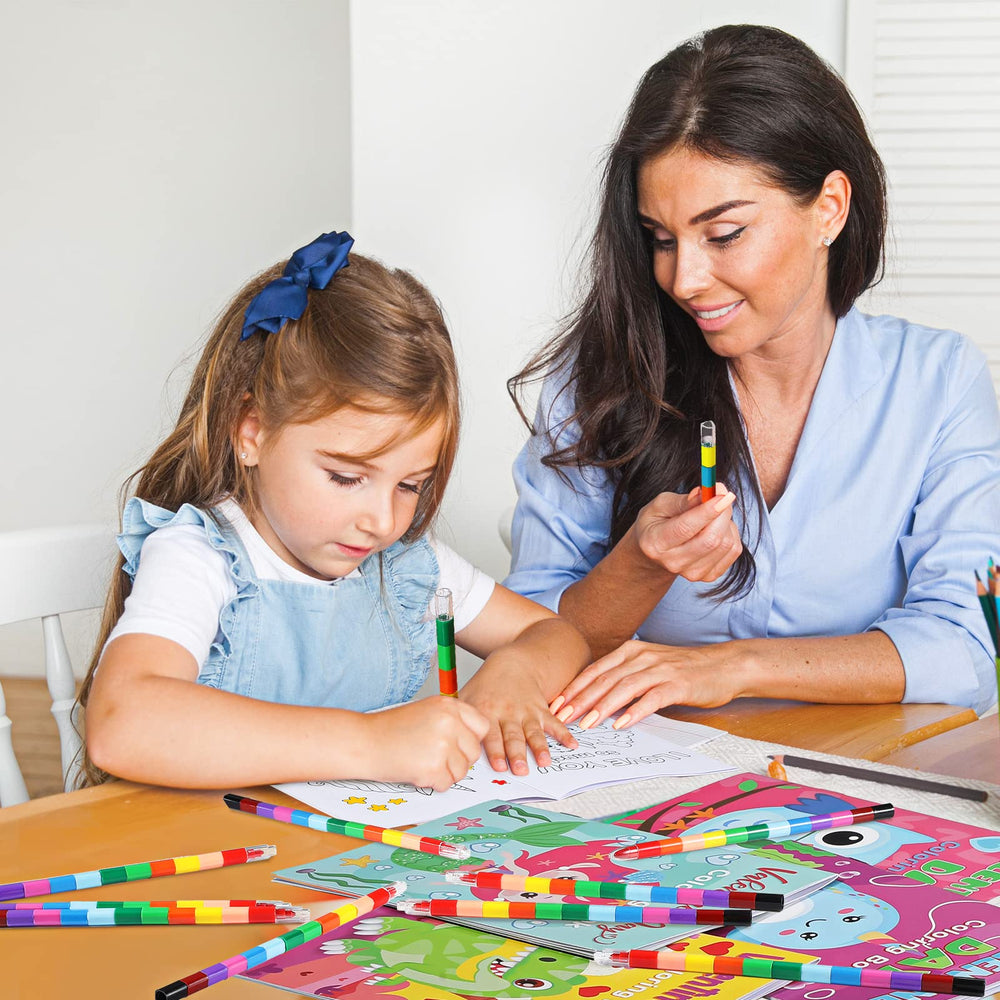 Geyee dual-sided pages support efficient coloring and practice.
