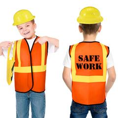 Geyoga construction-themed party decor inspires role-play and festive ambiance.
