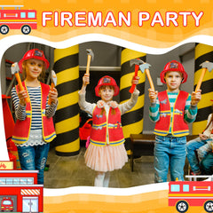 Geyoga fireman vest for kids, easy quick-on/off role-play.