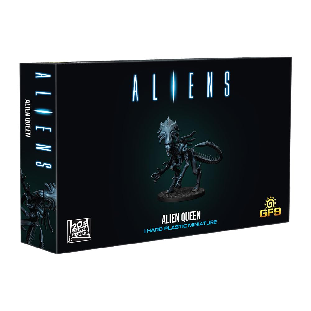 Gale Force Nine Alien Queen miniature in hard plastic, ideal for tabletop battles.