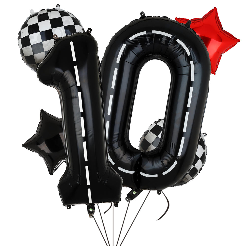 GGDE 40 inch race car birthday balloons for standout party decor