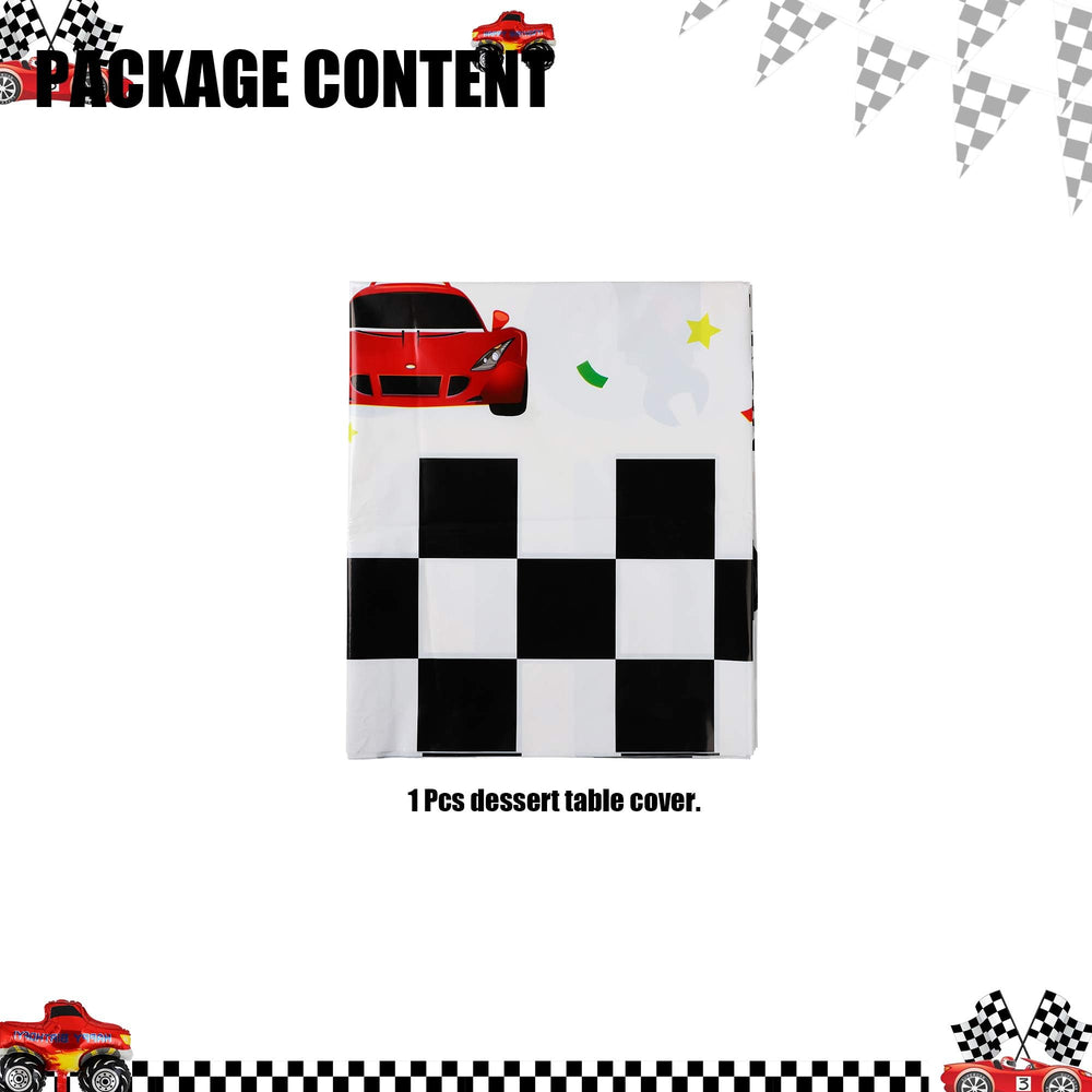 GGDE racing car table cover packaging, easy storage and quick setup.