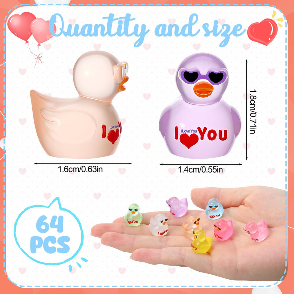 GGSTDDUP heart-sunglasses duck figure ideal as a romantic centerpiece
