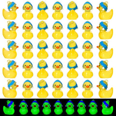 GGSTDDUP luminous ducks toy figures glow in the dark for party decor.
