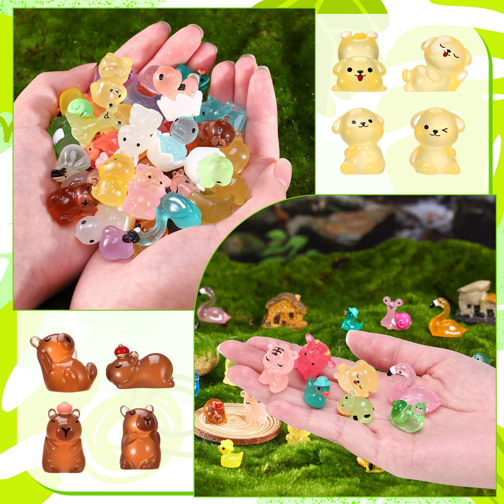 GGSTDDUP resin dog glows at night for playful display