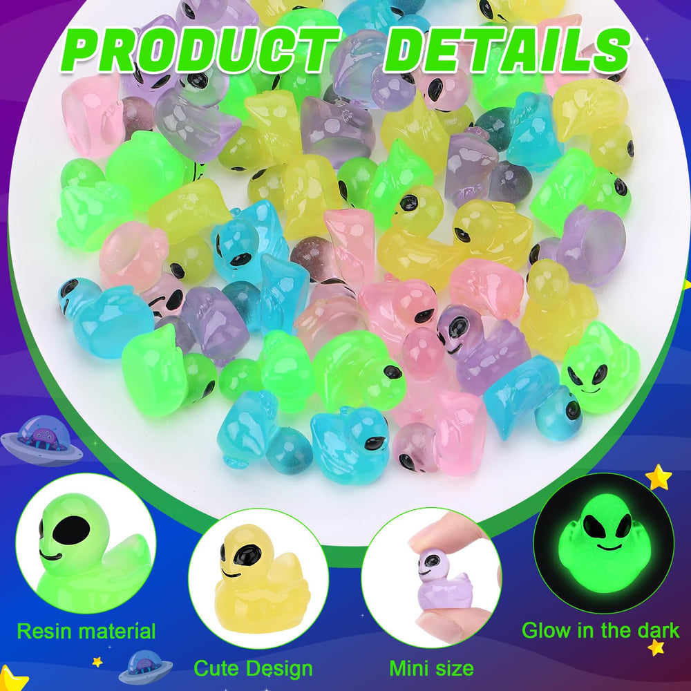 GGSTDDUP mini alien ducks resin, waterproof and durable decor
