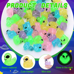 GGSTDDUP mini alien ducks resin, waterproof and durable decor