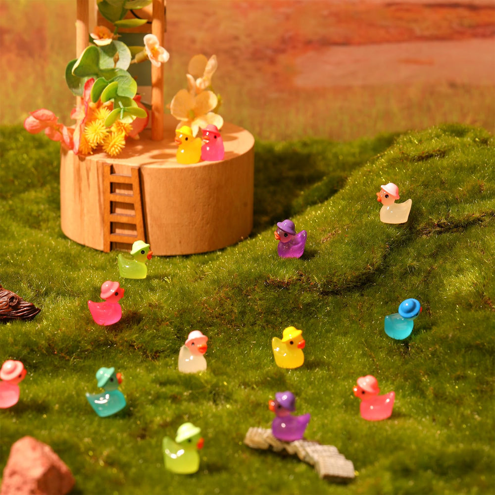 GGSTDDUP versatile mini ducks for miniature gardens and terrariums.