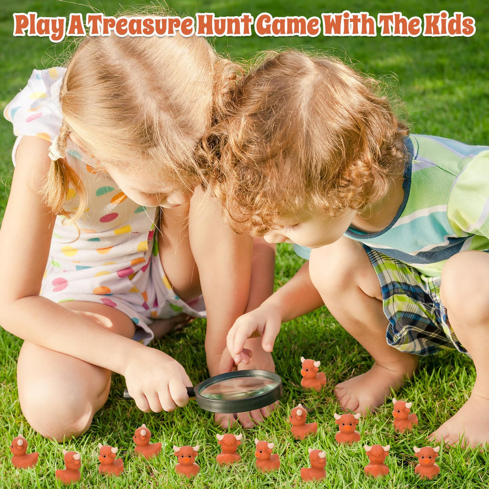 GGSTDDUP party favors and small gifts with cute Highland cow character.