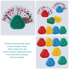 GHERPTE triangle card holder open-action demonstrating quick setup