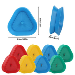 GHERPTE triangle card holder side view showing compact profile