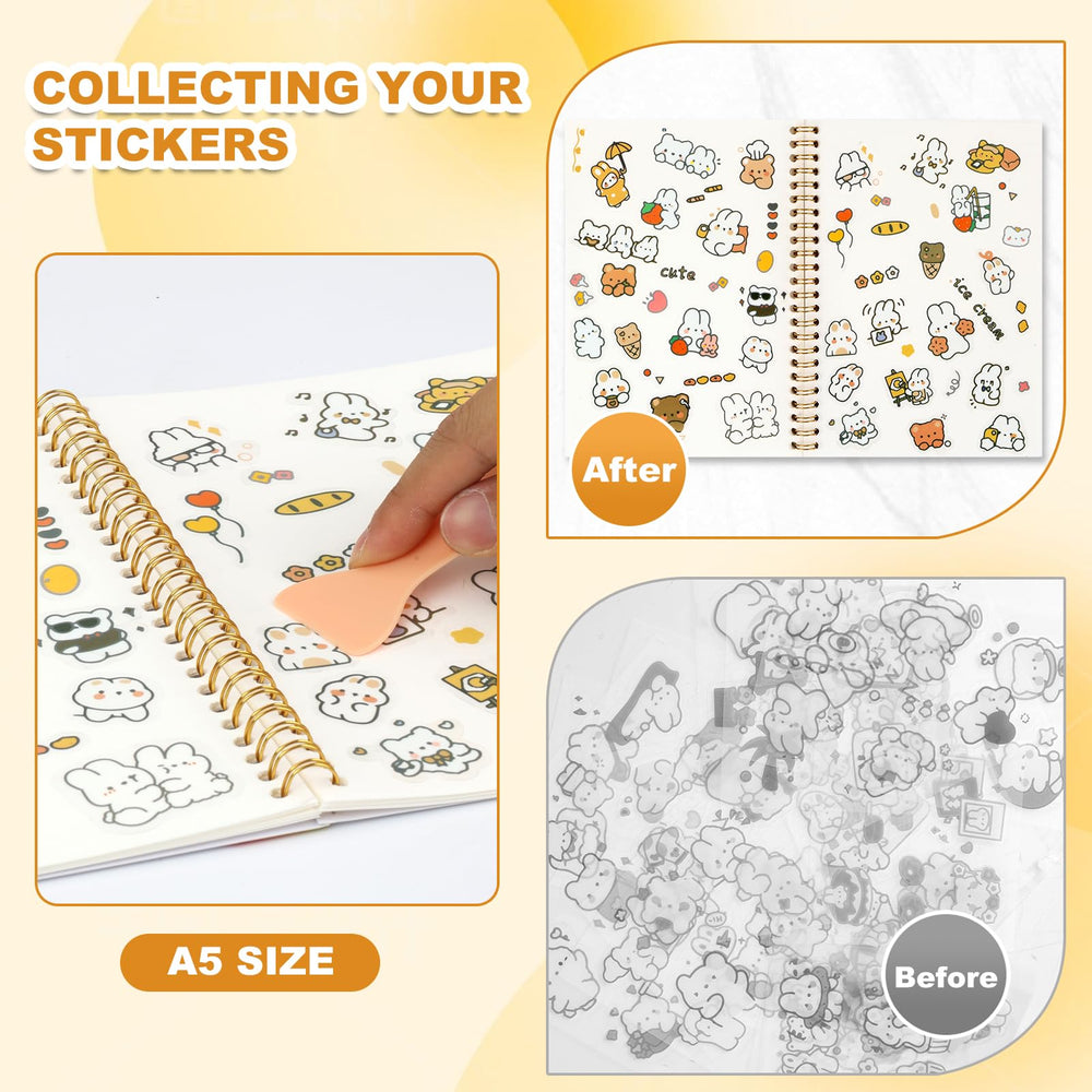 Ghexartf cute alphabet labels add charm while organizing your collection.