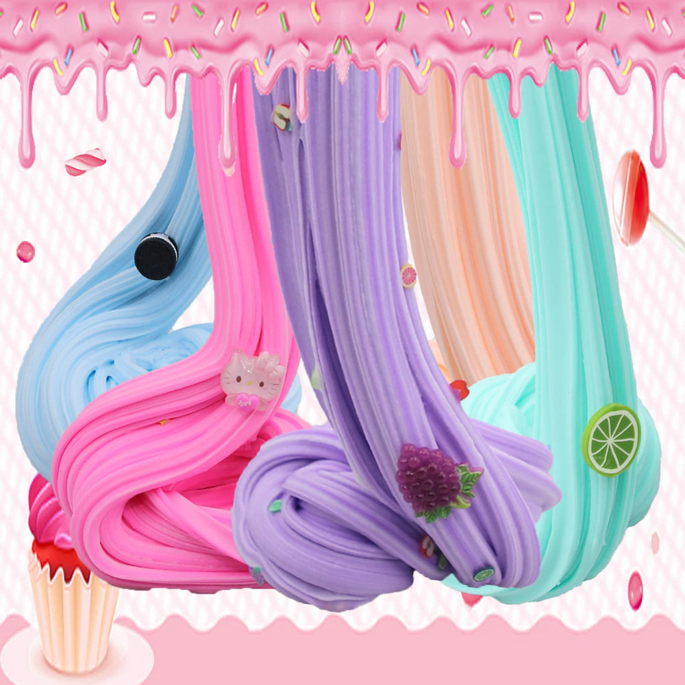 GHFEOOHN storage-friendly slime containers keep colors fresh when not in use