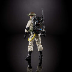 Poseable Ray Stantz figure showcases dynamic articulation for action-ready posing.