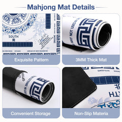 Ghouse Mahjong Mat non-slip texture keeps tiles in place during play.