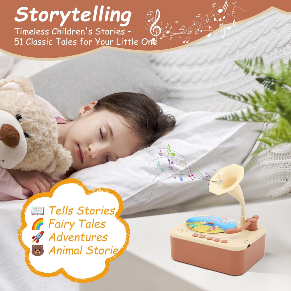 Ghousetec Kids Phonograph with DIY cards inviting drawing and recording for creativity