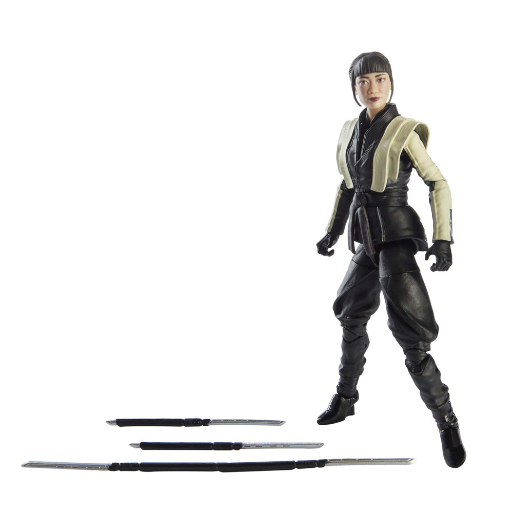 Signature sword accessory enhances display and storytelling options.