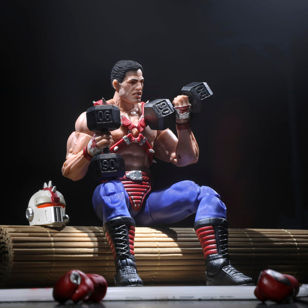 G.I. Joe Big Boa removable boxing gloves offer dramatic punch-ready moments.