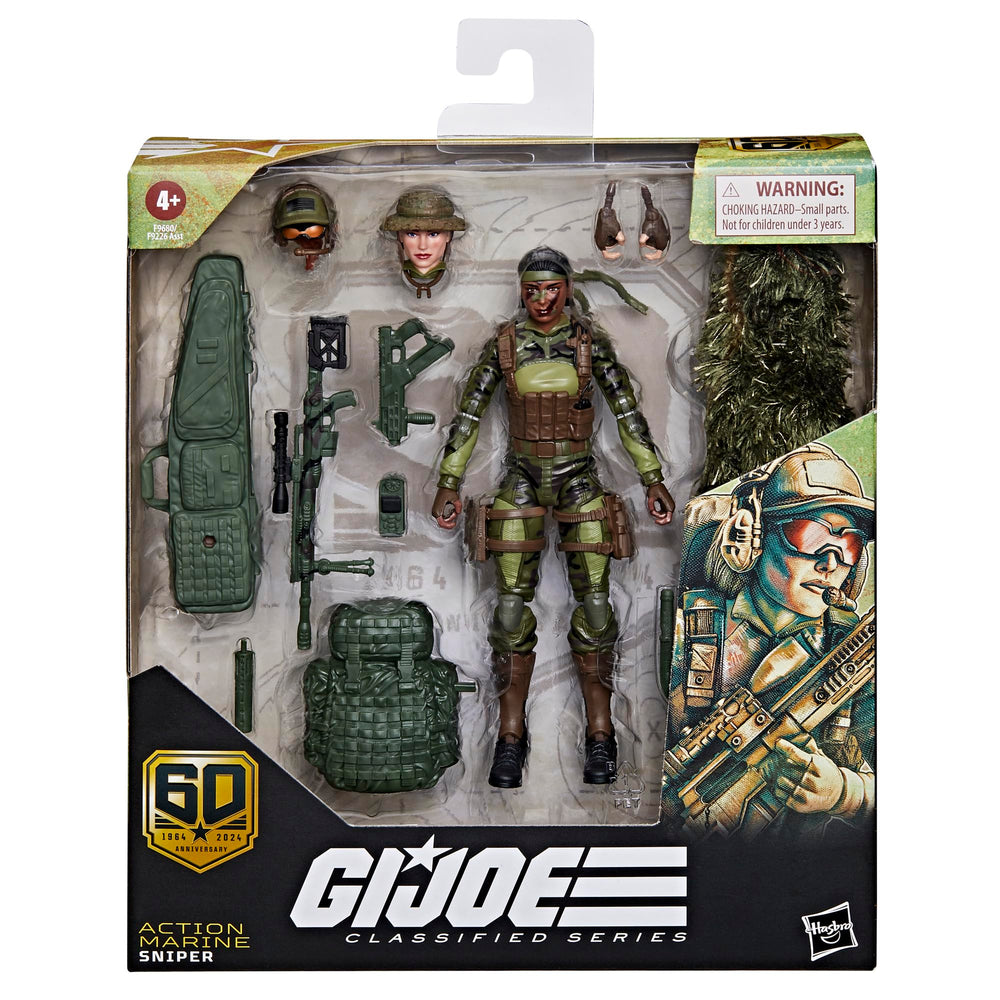 G.I. Joe 60th Anniversary sniper accessories loadout for dynamic dioramas.