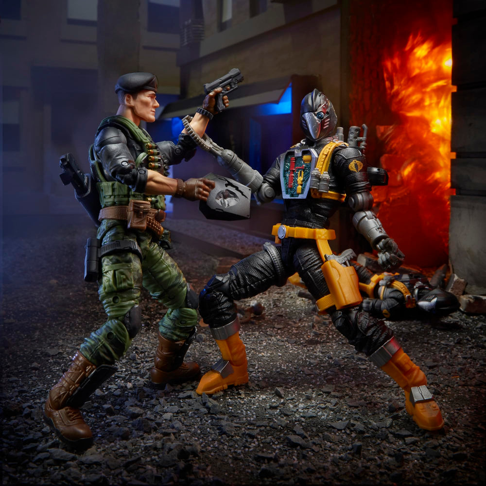 G.I. Joe BAT roster display encourages figure collection.