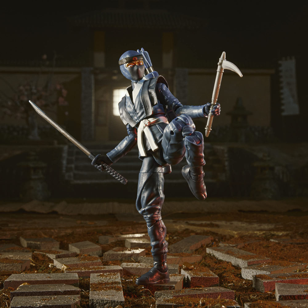G.I. Joe Classified Blue Ninjas footlocker keeps gear organized on a shelf.