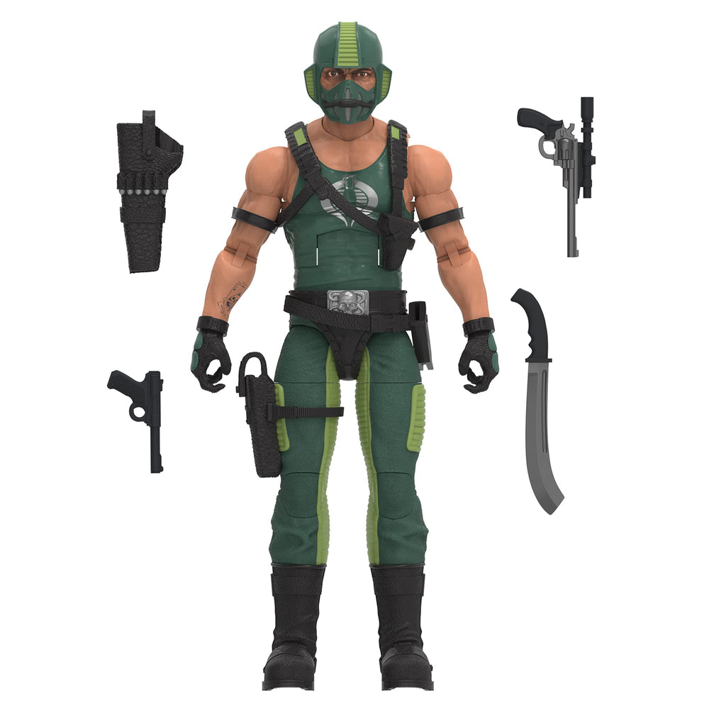 G.I. Joe Cobra Copperhead figure in dynamic pose with accessories for play
