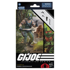 G.I. Joe Cobra Copperhead figure with machete and gear for action scenes