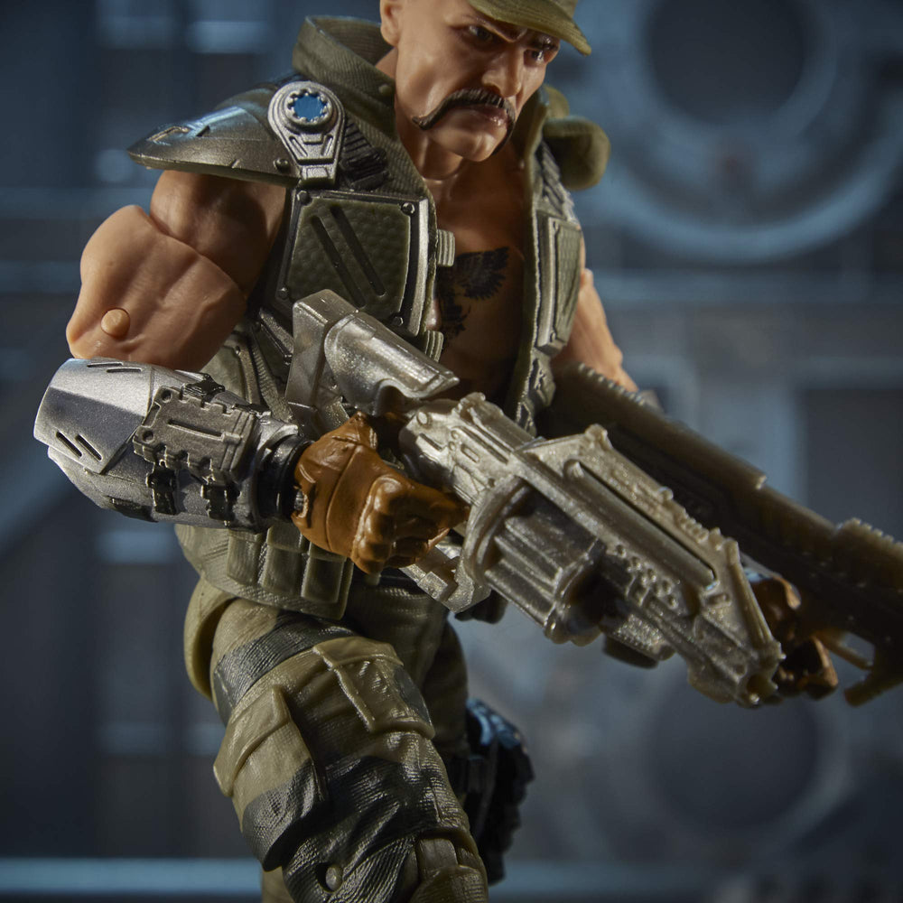 G.I. Joe Classified Gung Ho includes energy weapon accessory for action scenes.