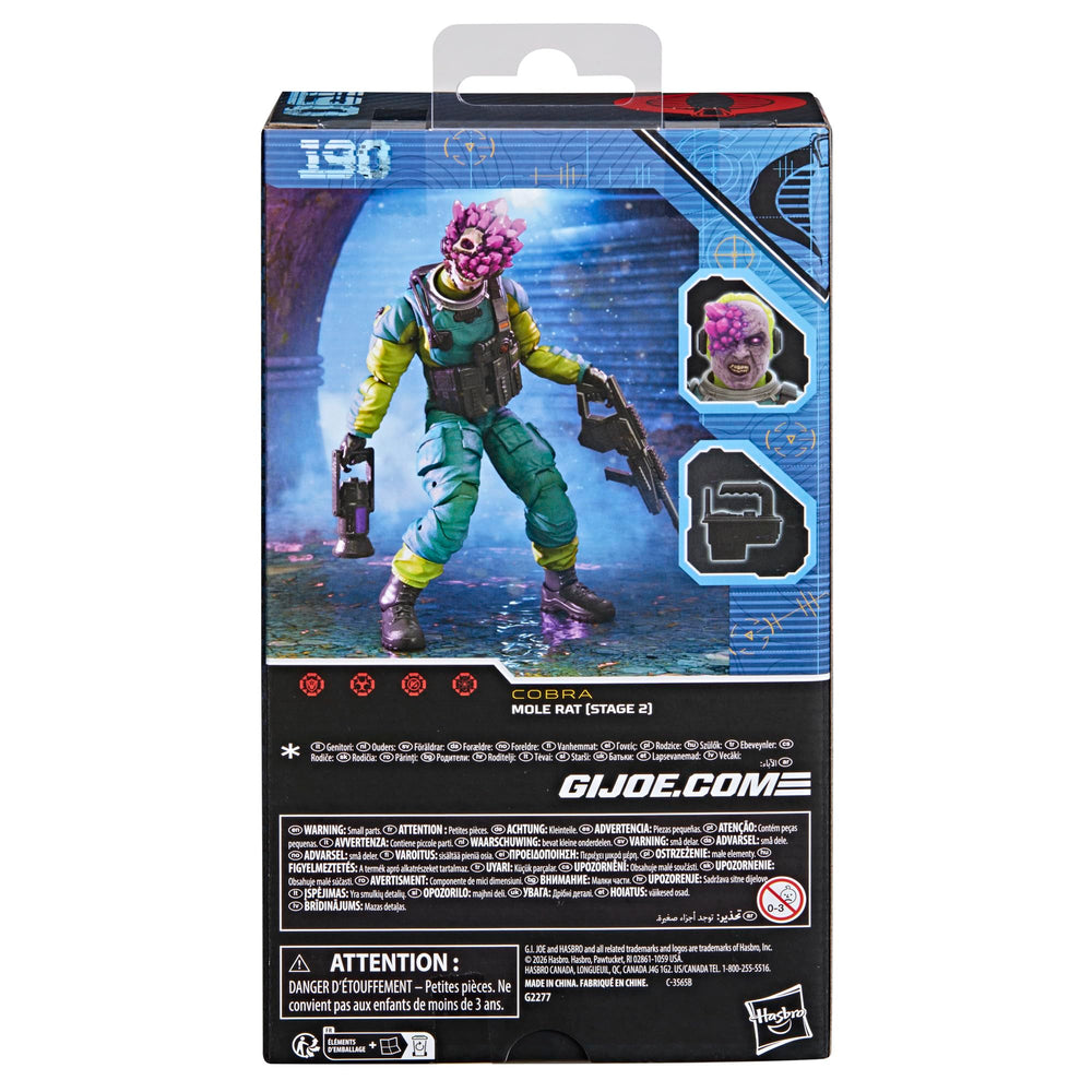 G.I. Joe Mole Rat Stage 2 windowed packaging display-ready.