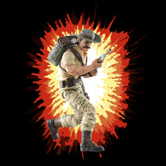 Peg stand provides stable display for the Recondo figure.
