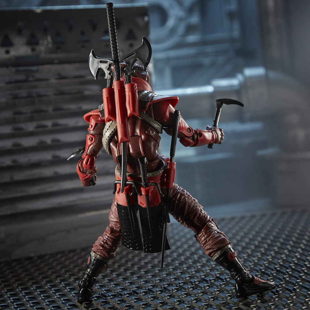 G.I. Joe Red Ninja 6-inch scale figure ready for dynamic poses.