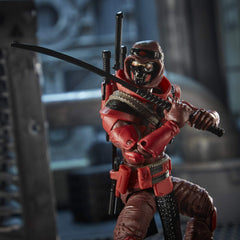 G.I. Joe Red Ninja accessories kit including katana and gear.