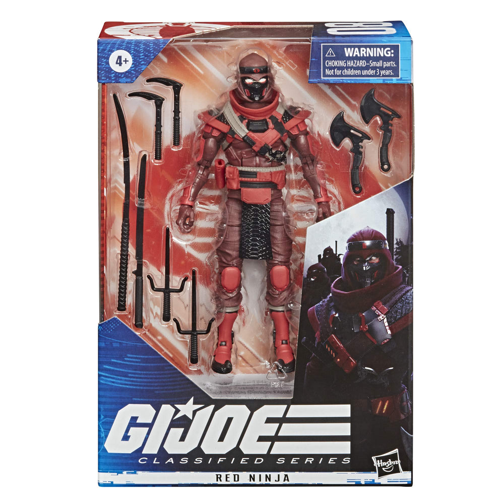 G.I. Joe Red Ninja figure detail highlighting premium deco and articulation.
